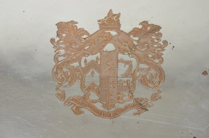 French Renaissance Bacchanal Scene Silver Plated Bacchus Figural Platter Tray
