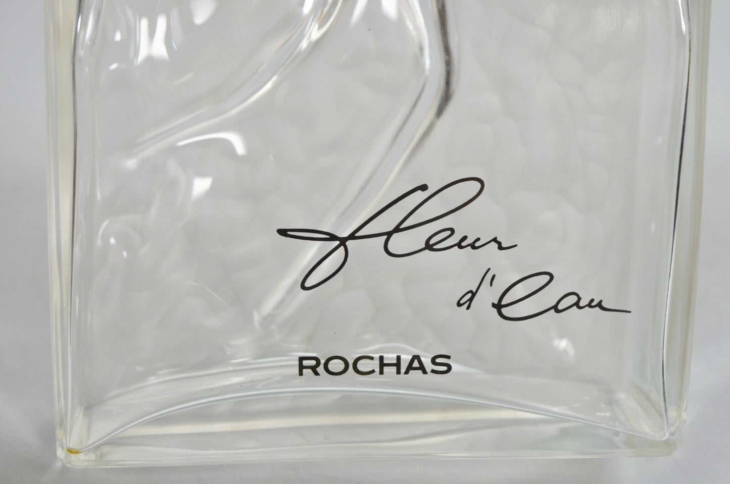 Vintage Large 14" Glass Dummy Bottle “Fleur d’ Eau” by Rochas Perfume Display