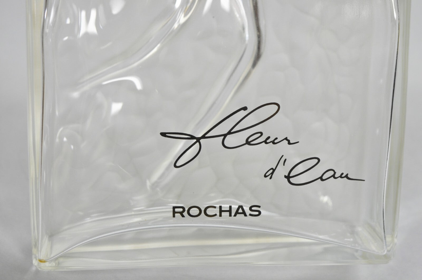 Vintage Large 14" Glass Dummy Bottle “Fleur d’ Eau” by Rochas Perfume Display