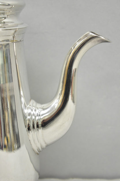 Antique Leonard Art Deco Silver Plated Teapot Coffee Pot w/ Celluloid Handle