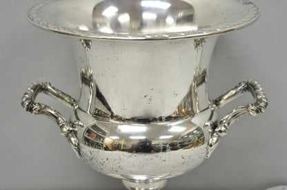 Vintage WM Rogers "Spring Flower" Silver Plated Champagne Chiller Bar Ice Bucket