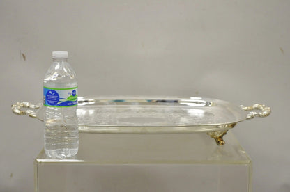 Vintage Eales 1779 Silver Plated 22" Footed Twin Handle Bar Tray Platter