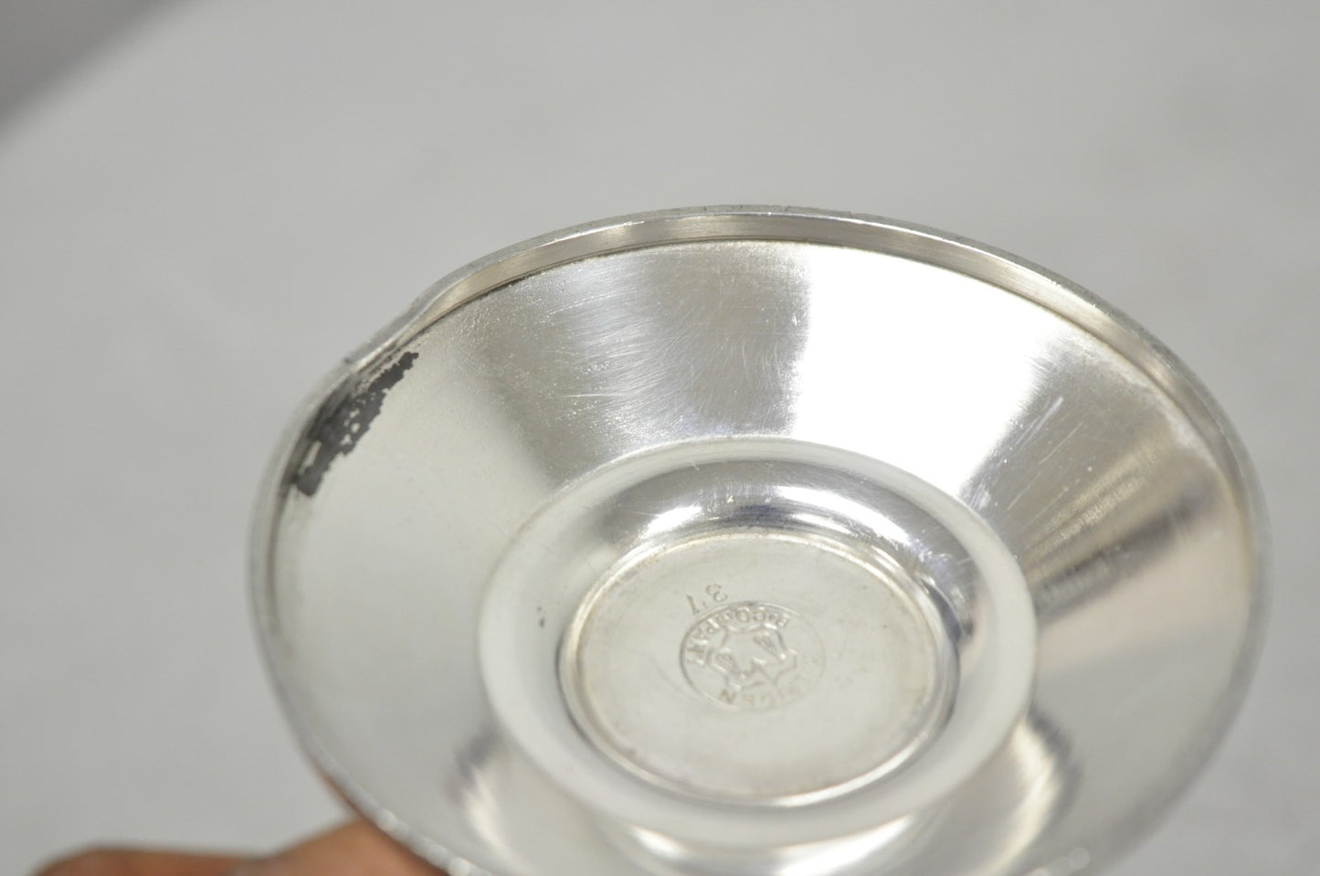 Antique Meriden English Victorian Silver Plated Goblet Cup w/ "H" Monogram