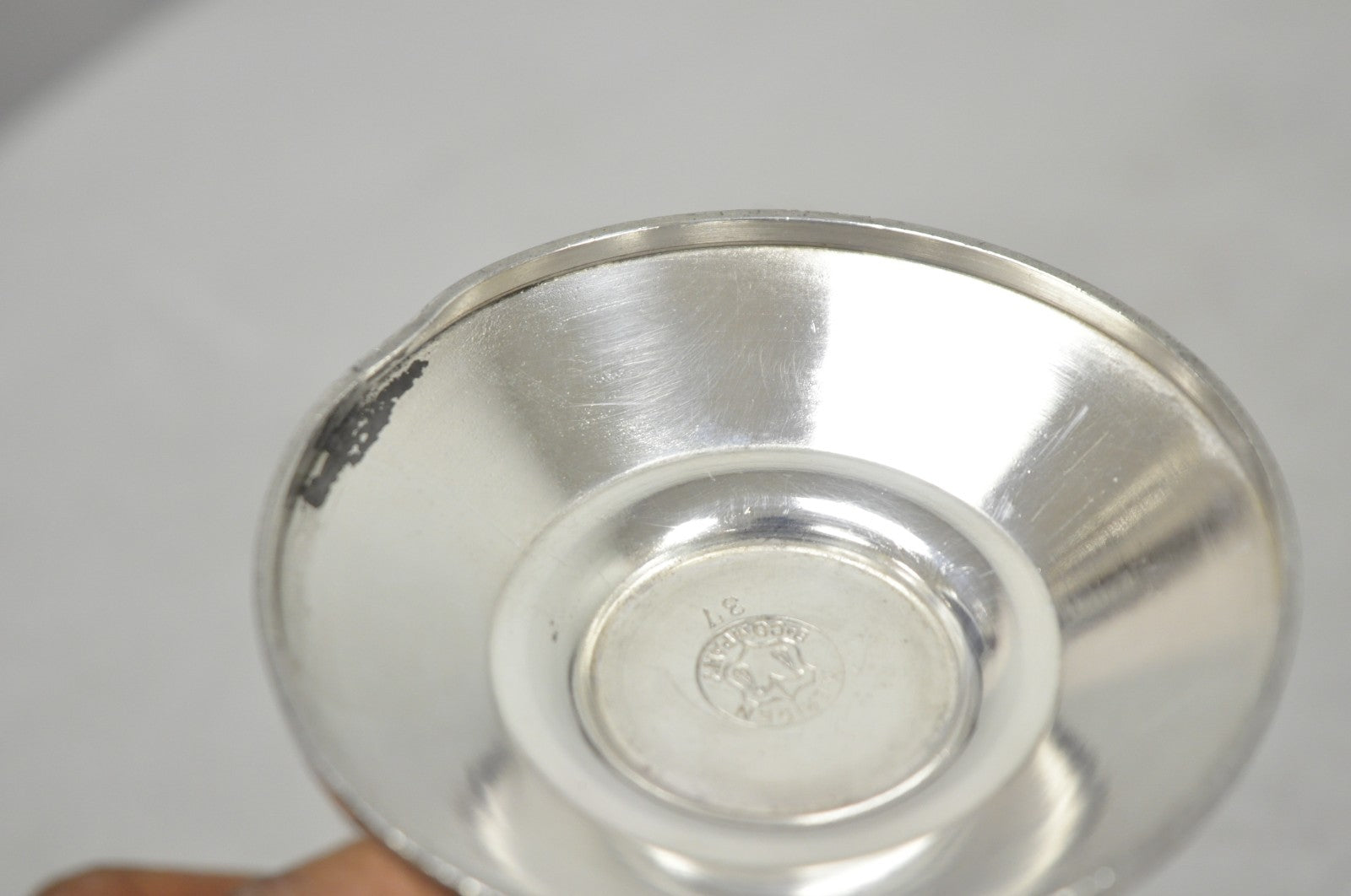 Antique Meriden English Victorian Silver Plated Goblet Cup w/ "H" Monogram