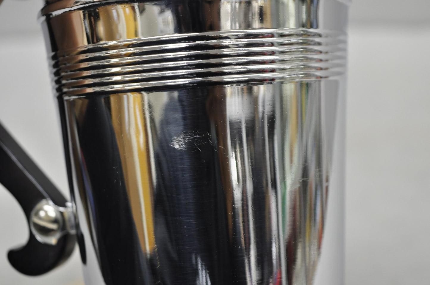 Vintage Art Deco Style Silver Plated Martini Bar Cocktail Shaker Pitcher