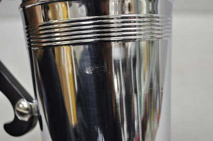 Vintage Art Deco Style Silver Plated Martini Bar Cocktail Shaker Pitcher