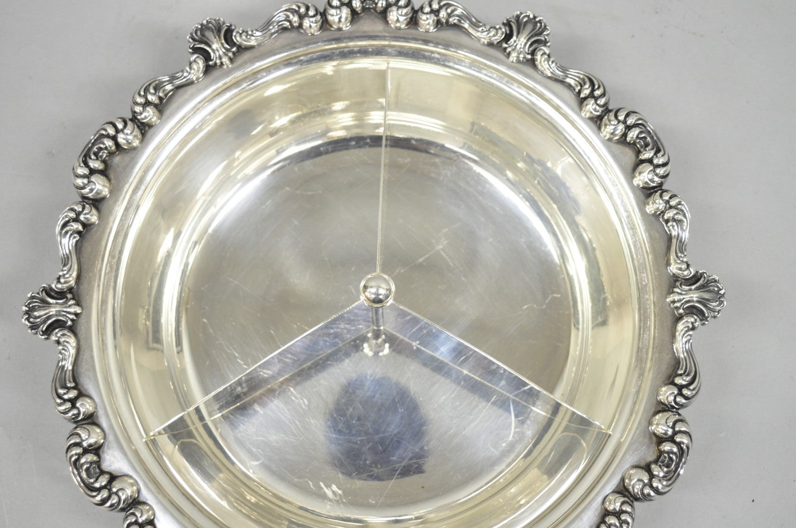 Vintage W&SB Victorian Silver Plated Ornate Round Lidded Vegetable Serving Dish