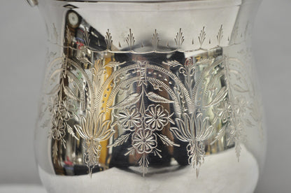 Vintage Leonard Victorian Silver Plated Small Ice Bucket Chiller w/ Handle