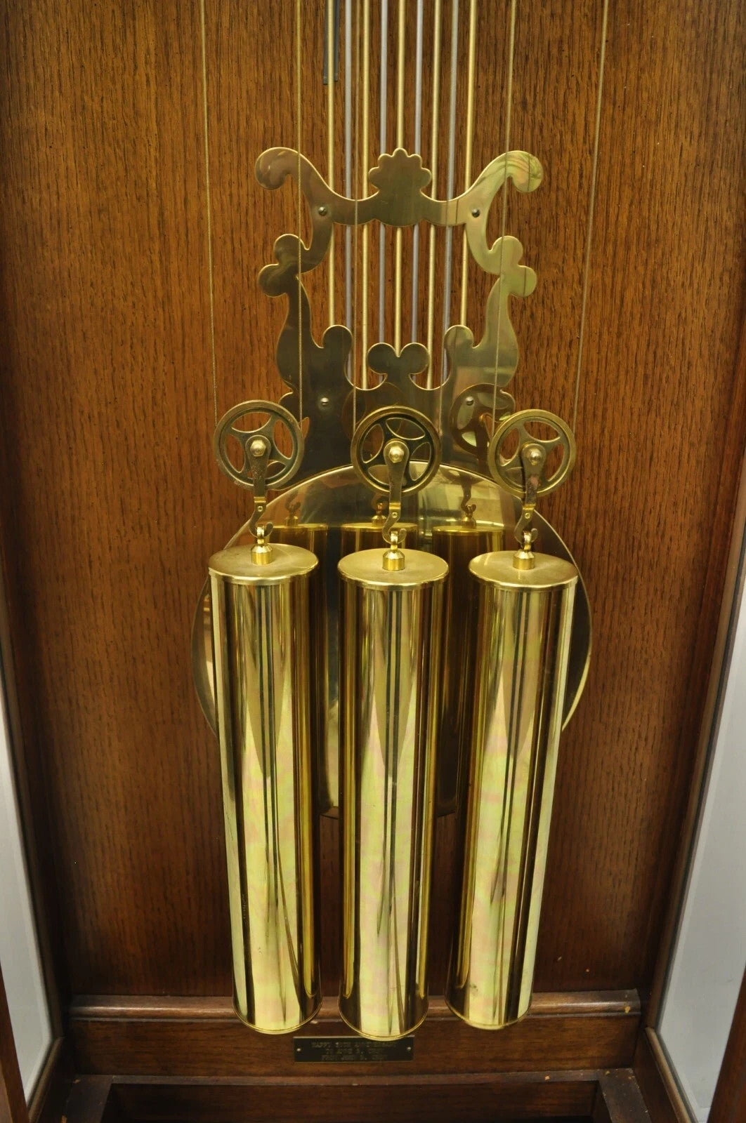 Vintage "The Walden Ridge" Ridgeway Standing Oak Tall Case Grandfather Clock