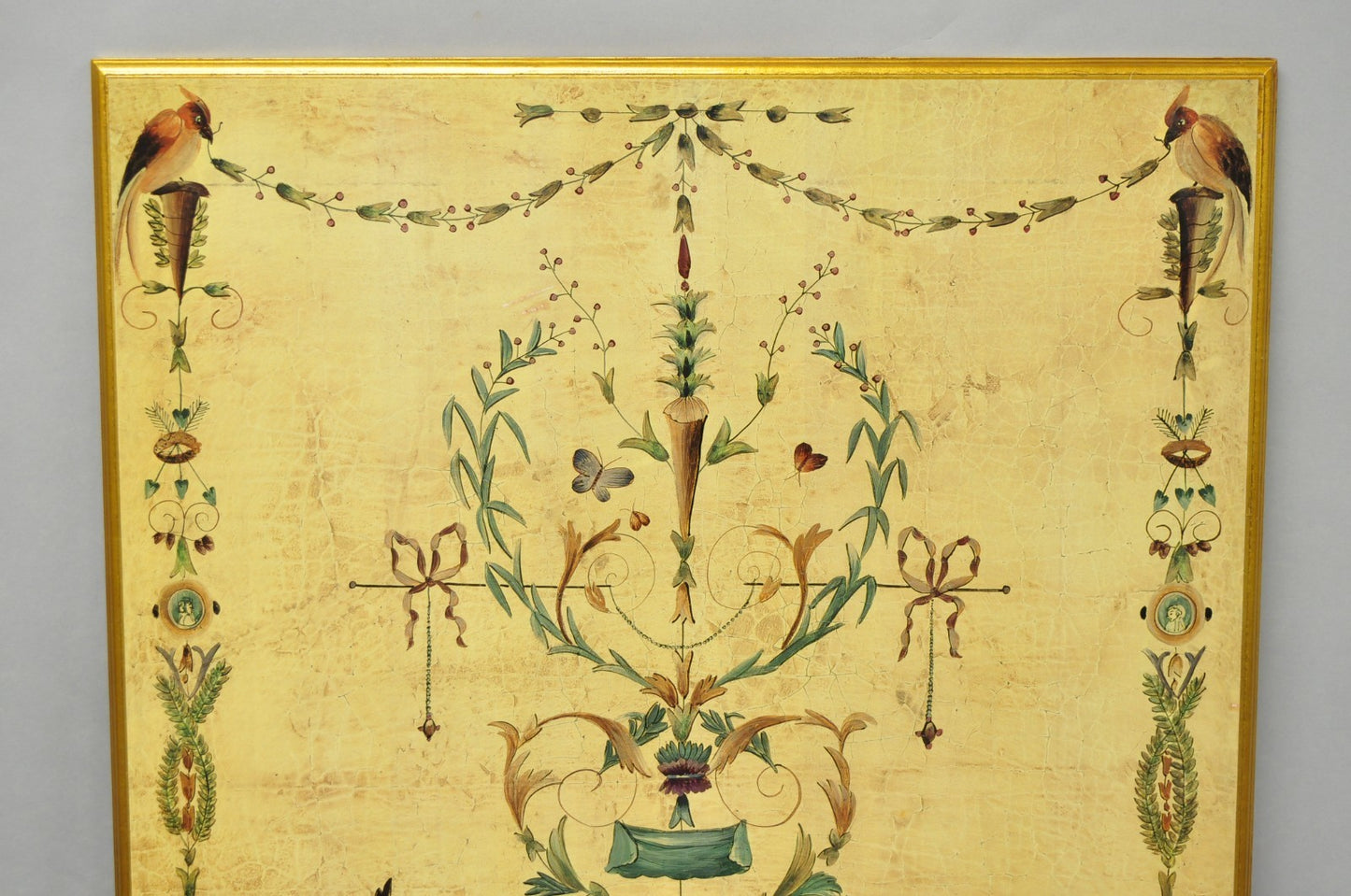 Vintage Ballard Design Neoclassical English Adams Style Printed Wall Art Picture