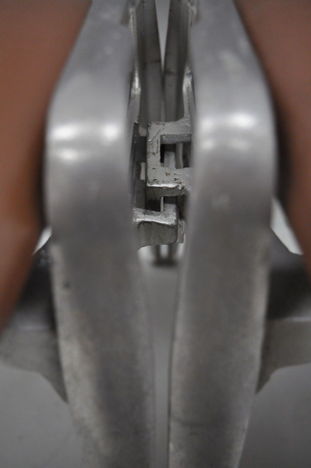 Mid Century Modern Cast Aluminum Stacking Side Chairs by Crucible (A) - a Pair