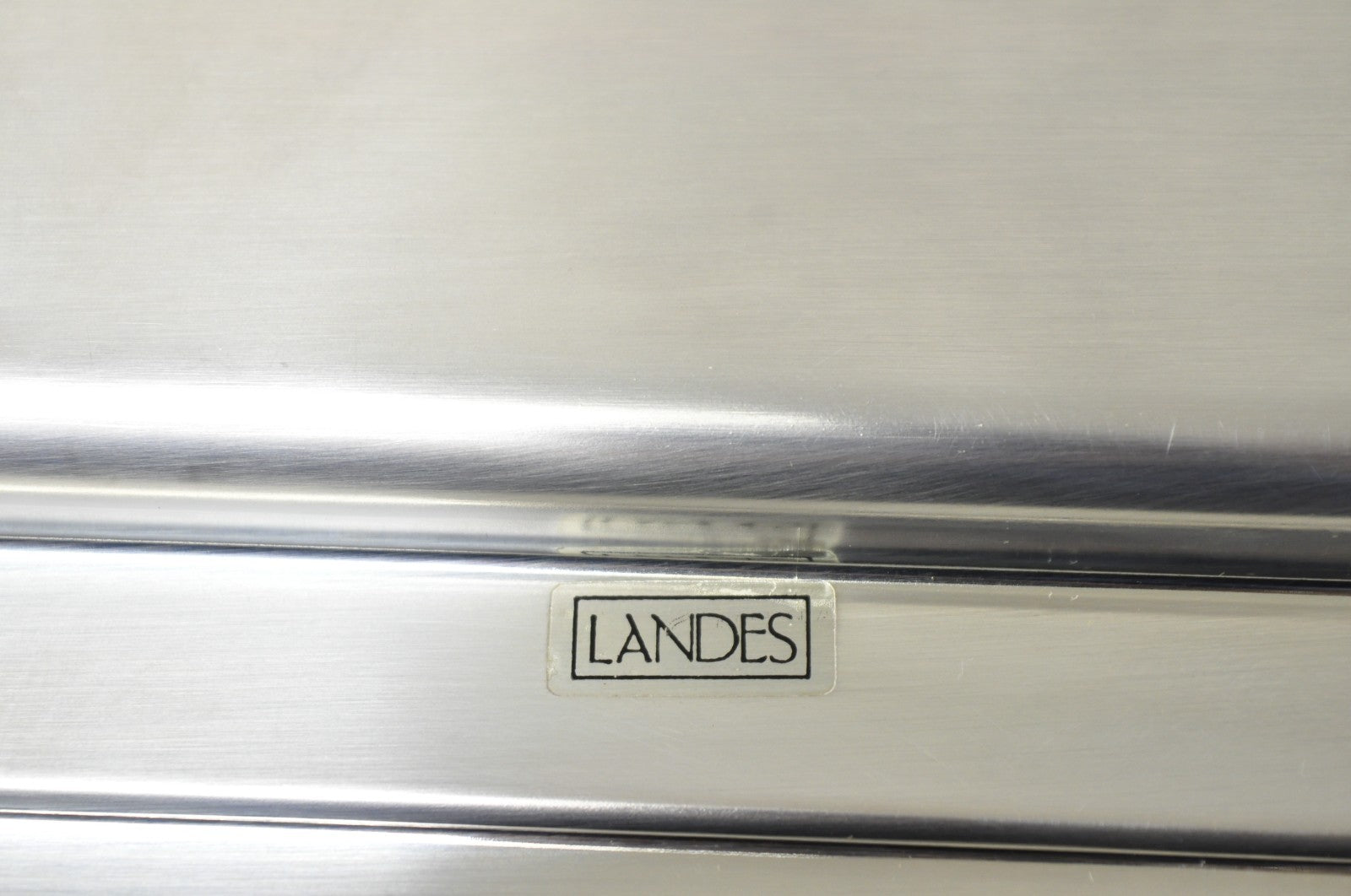 Contemporary Modern Landes Silver Plated 13.5" Square Bar Serving Platter Tray