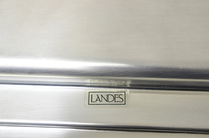 Contemporary Modern Landes Silver Plated 13.5" Square Bar Serving Platter Tray