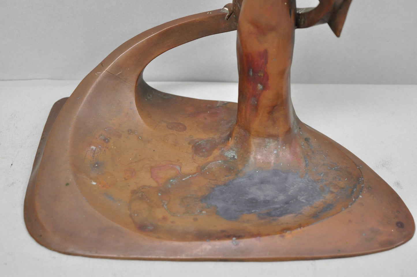 Antique Art Nouveau Austrian Bronze Woman Figural Sculpture Candlestick Holder