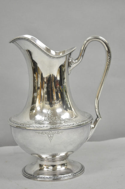 Vintage 1847 Rogers Bros. Silver Plated Argosy Victorian Water Pitcher