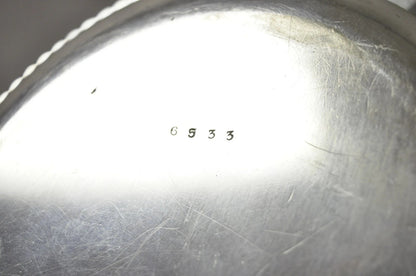 Antique Elkington Co English Regency Silver Plated Covered Serving Dish Platter