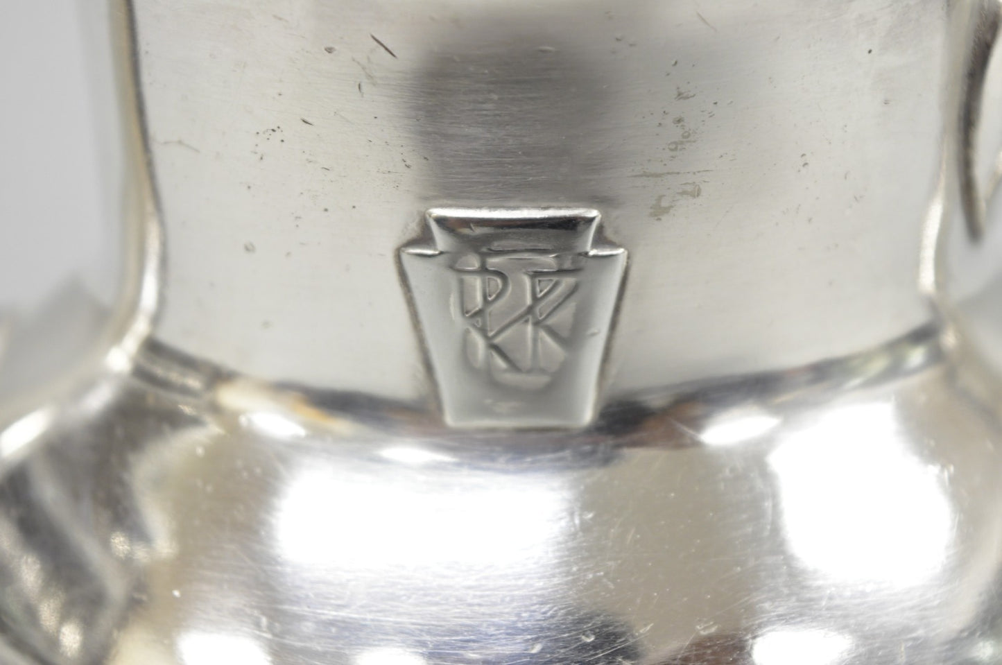 Antique Pennsylvania Railroad PRR Reed & Barton Small Silver Plated Teapot