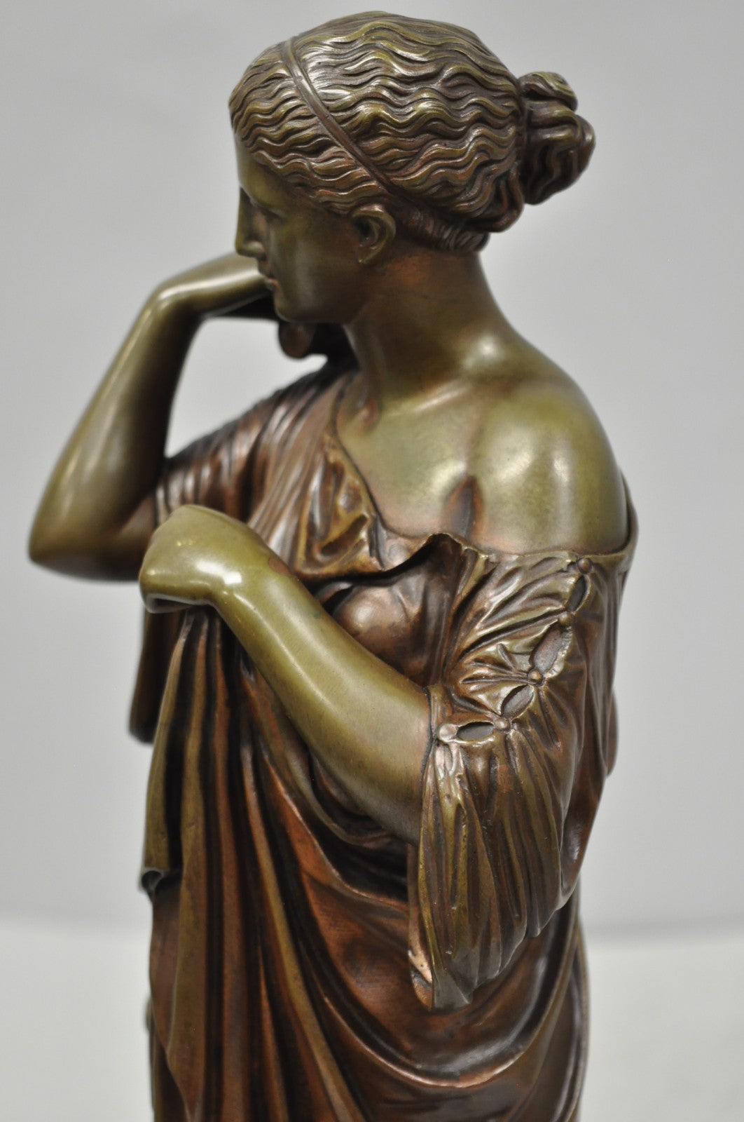 Antique 19th C. Ferdinand Barbedienne Bronze Diana Gabies Statue Sculpture