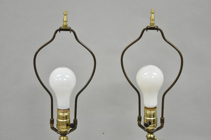 Mid Century Modern White Opaline Milk Glass Seltzer Bottle Table Lamps - a Pair