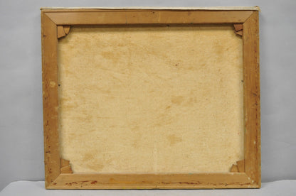 Vintage 1960's Oil on Canvas Southwestern Landscape Painting, Signed Souder