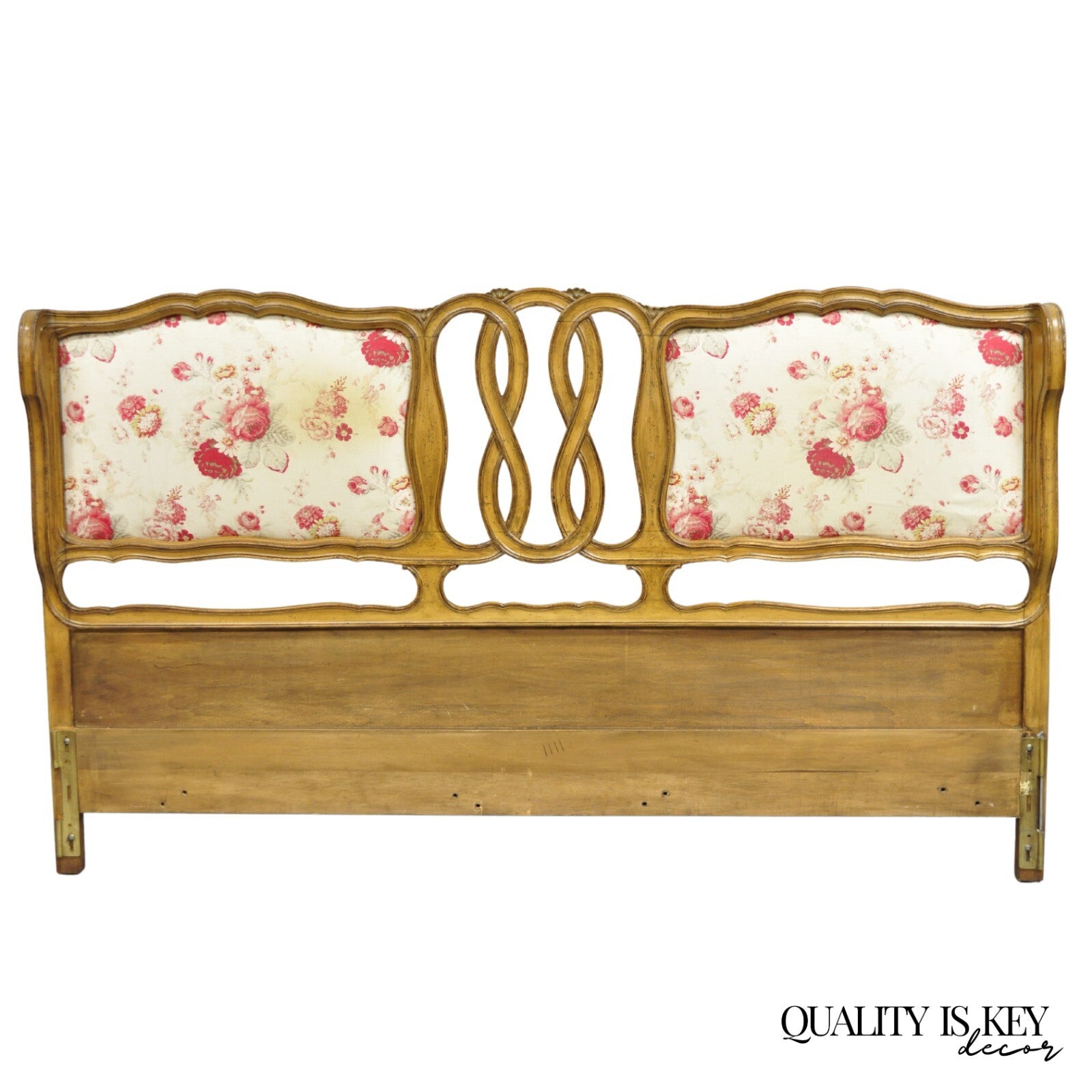 French Country Provincial Hollywood Regency Pretzel Scroll King Sz Bed Headboard