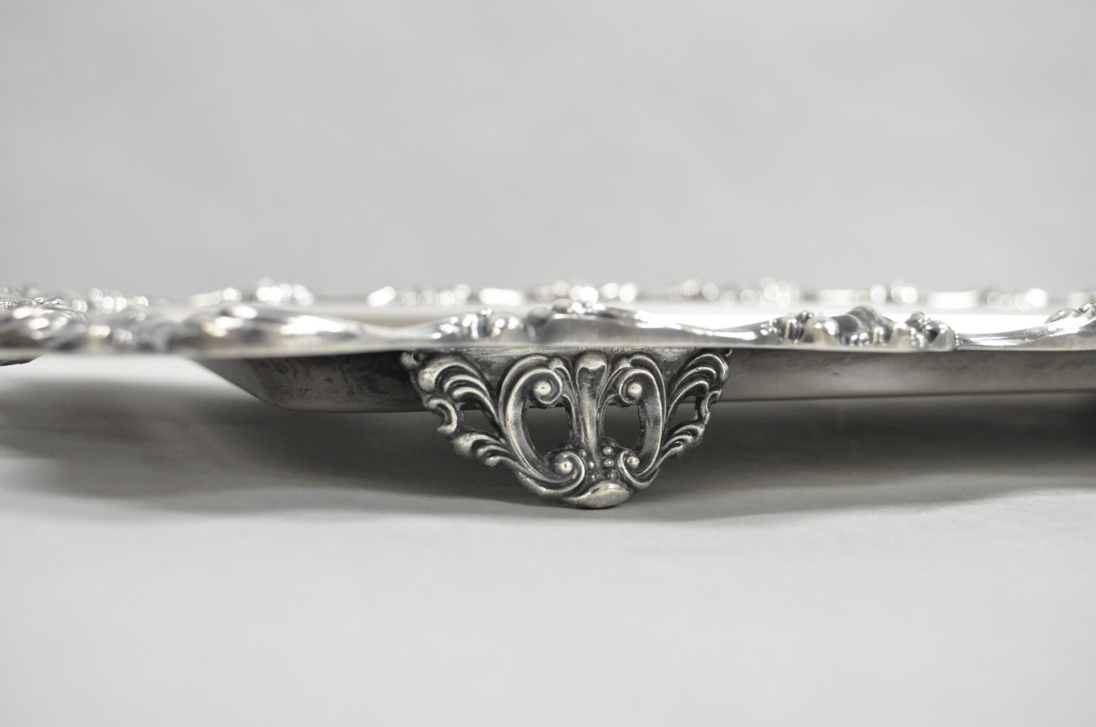 W&S Blackinton Victorian Silver Plated Narrow Serving Platter Dish Bar Tray