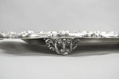 W&S Blackinton Victorian Silver Plated Narrow Serving Platter Dish Bar Tray