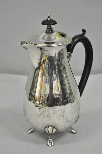 Vintage English Sheffield Victorian Silver Plated Small Coffee Tea Pot Creamer