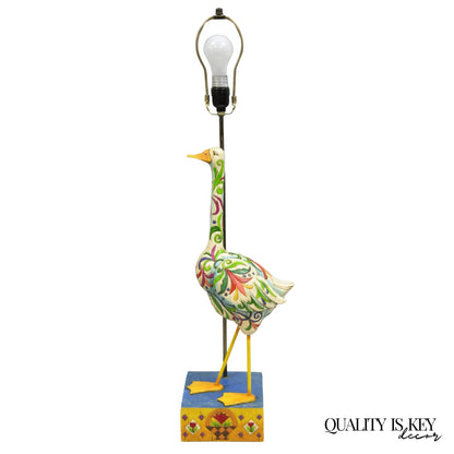 Jim Shore Heartwood Creek 2003 "Lady of the Lake" Southwestern Goose Table Lamp