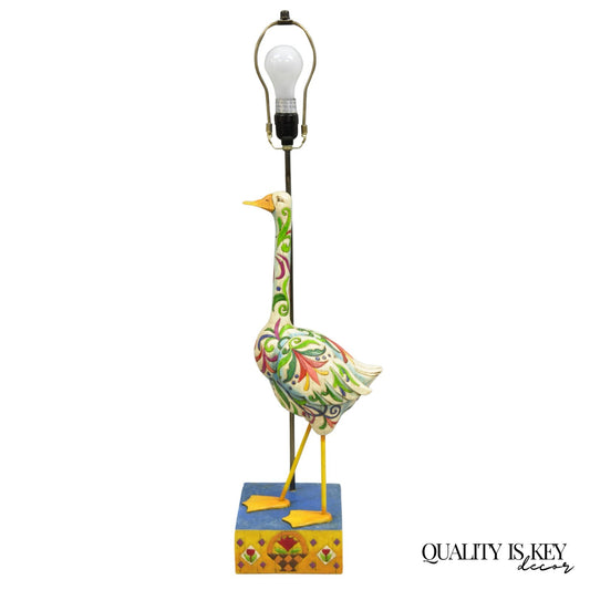 Jim Shore Heartwood Creek 2003 "Lady of the Lake" Southwestern Goose Table Lamp