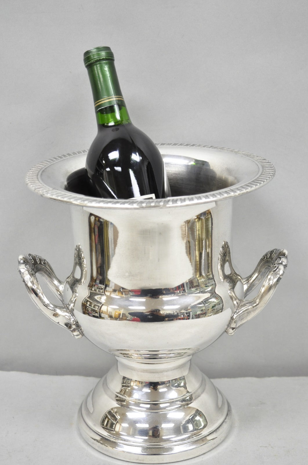 Vintage Leonard Silver Plated Trophy Cup Urn Bar Champagne Chiller Ice Bucket