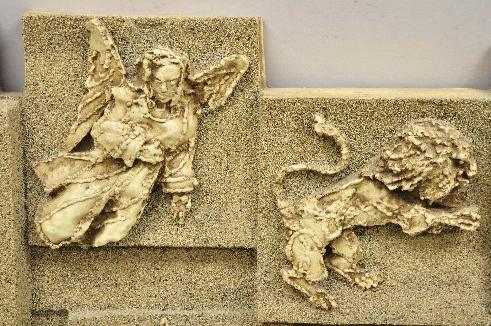 Vintage Finesse Originals 1970s Brutalist Figural Zodiac Wall Sculpture