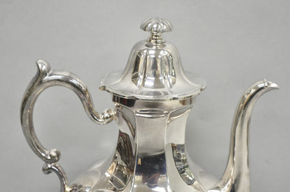 Vintage Victorian Silver Plated Bulbous Footed Tea Pot Tea Kettle