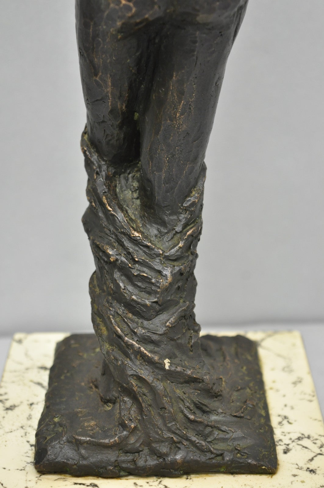 Vintage Mid Century Modern Bronze Nude Woman Sculpture Figure Signed "A RISI"