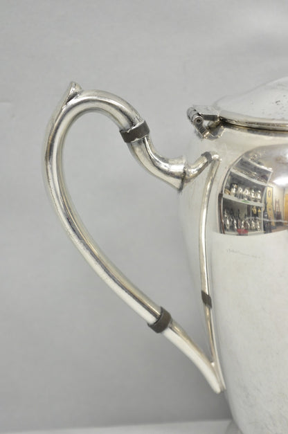 Vintage Abraham & Straus Victorian Silver Plated Bulbous Coffee Pot Teapot