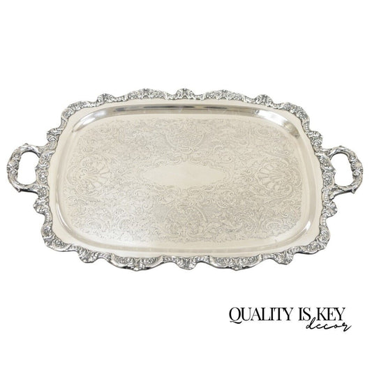 Vintage Poole Silver Co. 5050 EPCA Silver Plated Serving Platter Tray