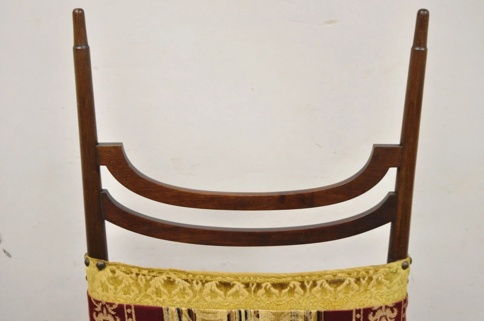 Antique Art Nouveau Mahogany Tall Finial Parlor Side Chair after J.S. Henry