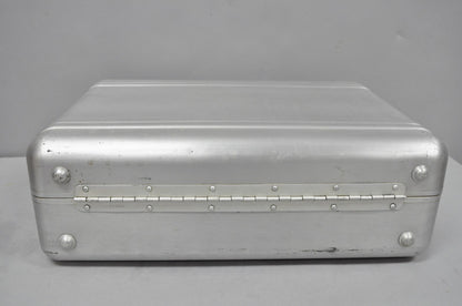 Vintage Art Deco Tokyo Japan Aluminum Hard Shell Suitcase Briefcase