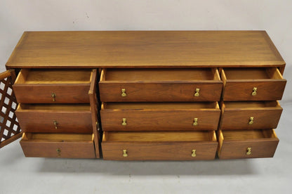 Vintage John Stuart Casalinda Mid Century Modern Walnut Credenza Triple Dresser