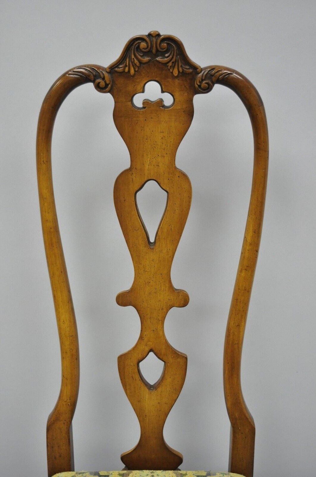 Italian Baroque Swedish Rococo Style High Back Dining Side Chairs - Set of 4