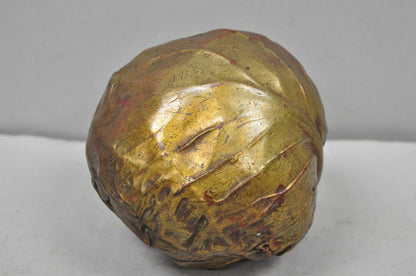 Vintage Dorothy Draper Style Fold Formed Resin Artisan Crafted Cabbage Sculpture