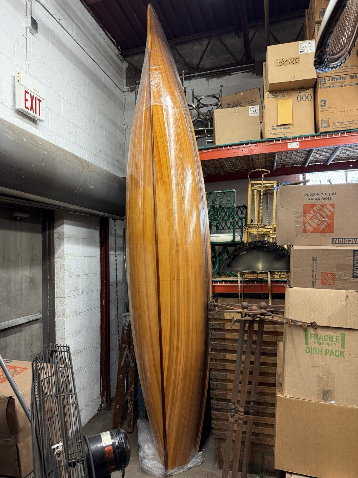 Cedar Strip Built 14' Square Stern Canoe & British Seagull 40 Outboard Motor