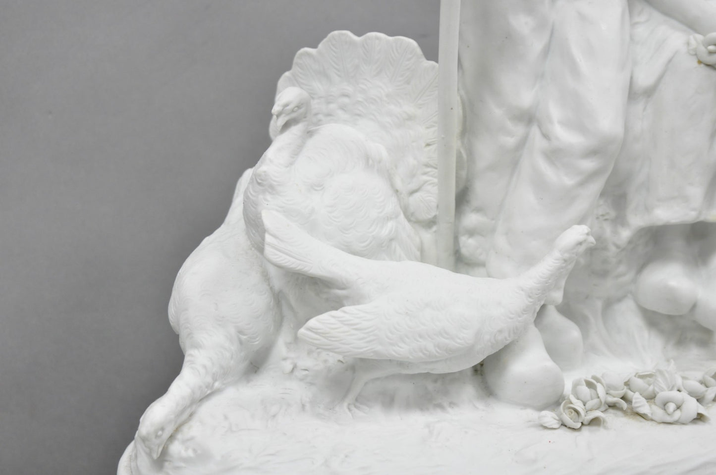 Joseph D'Aste "Les Bergers" French Samson Bisque Porcelain Sculpture Table Lamp