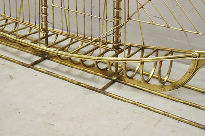 Curtis Jere Mid Century Modern Clipper Ship Large Metal 3D Sailboat Sculpture