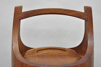 Vintage Mid Century Danish Modern Staved Teak Jens Quistgaard Ice Bucket  Dansk