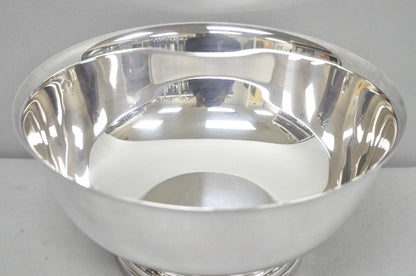 Vintage Mid Century Modern Gorham YC781 Modern Silver Plated 9" Fruit Bowl