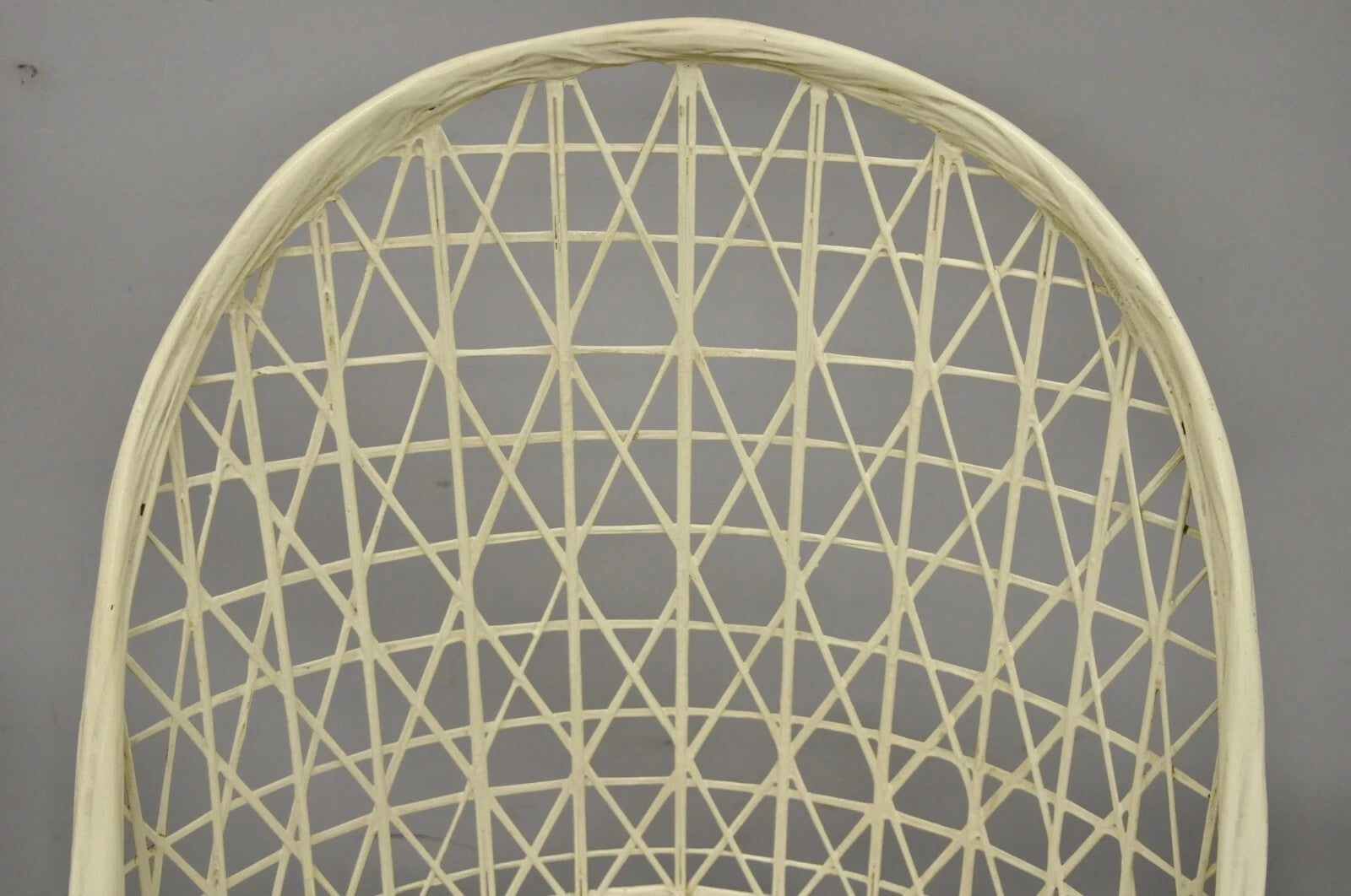 Vintage Russell Woodard Mid Century Modern Woven Spun Fiberglass Side Chair
