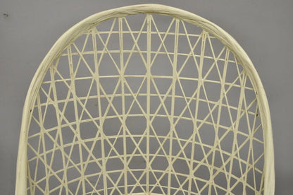 Vintage Russell Woodard Mid Century Modern Woven Spun Fiberglass Side Chair