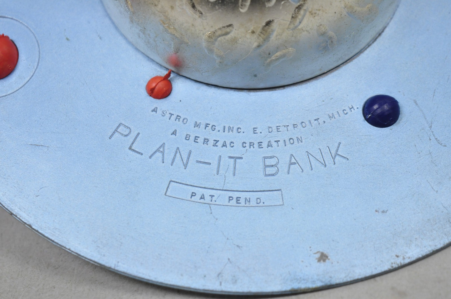 Vintage Mid Century Modern Planet Coin Bank “Plan-IT Bank” Solar System Planet