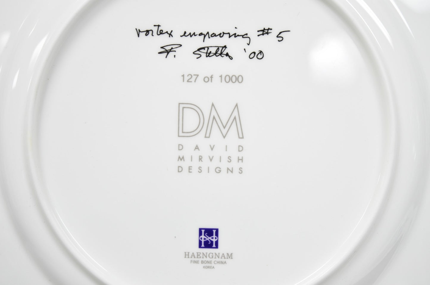 Frank Stella David Mirvish Designs Vortex Engravings 5-8 Indigo Plate - Set of 4